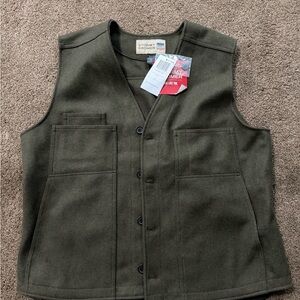 Stormy Kromer Olive Wool Utility Vest